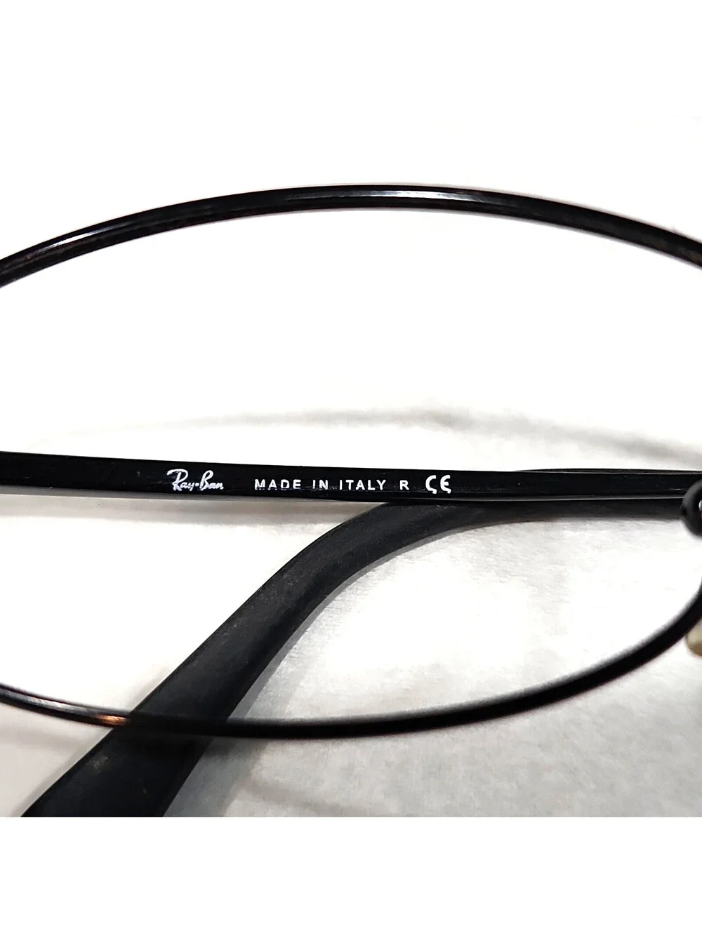 Ray Ban RB3198 006 Black Metal Wrap Sunglasses Frame Only 55-18 Italy VVG